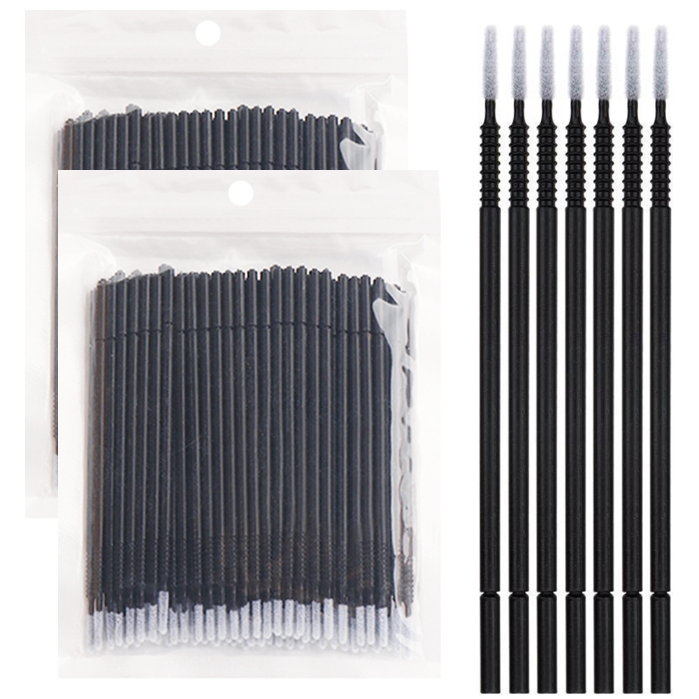Eyelash Extension Cleaning - 200pcs Eyelashes MicroBrush Lash Mascara Applicators