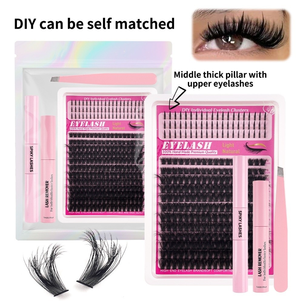 Eyelash Extension Look - 8-18mm Length False Eyelashes Bond and