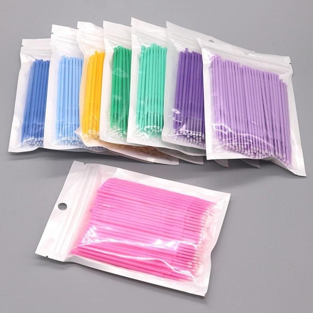 100pcs/lot Micro Brushes Make  - Eyelash Extension Cleaning 리뷰 및 가격