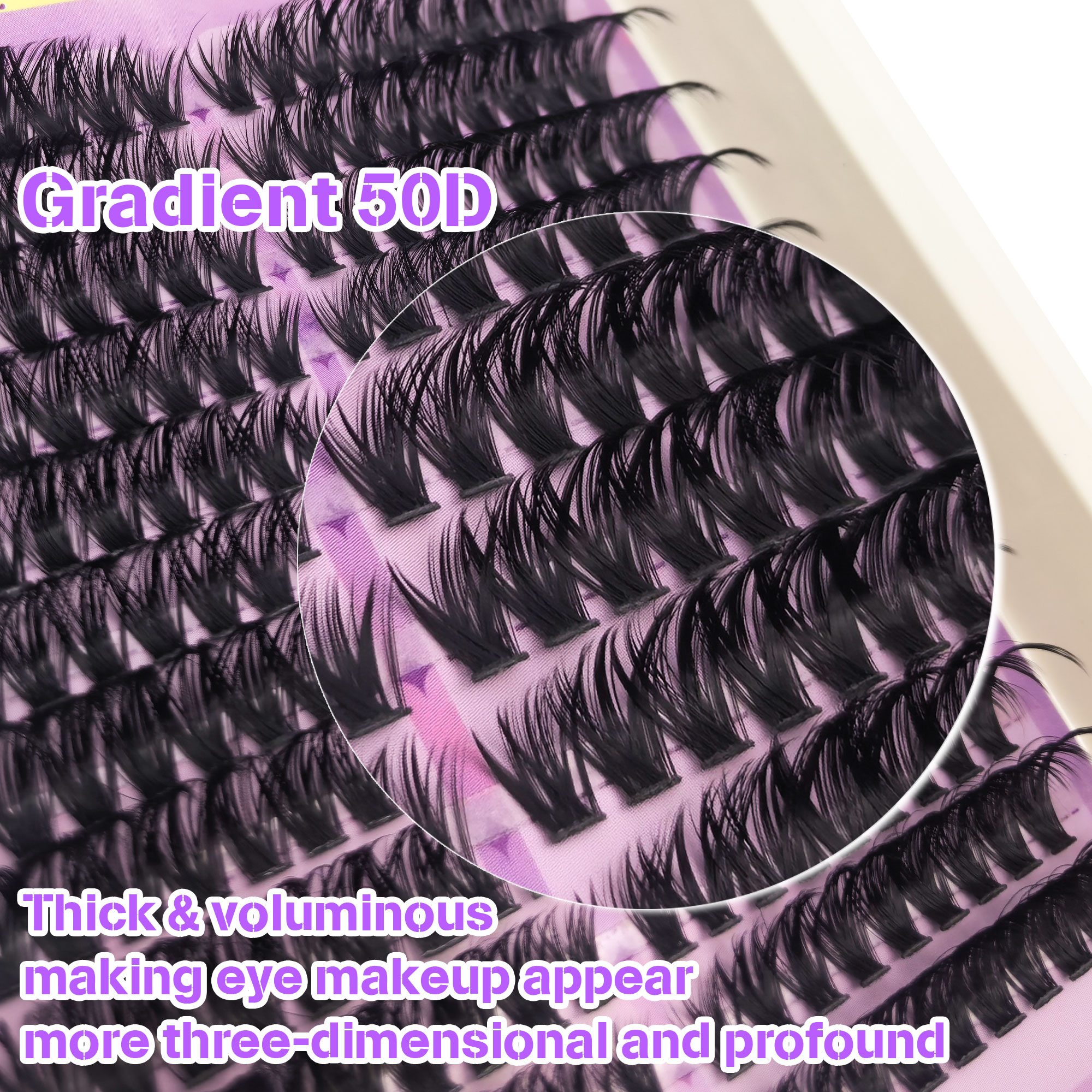 216-Cluster Curled & Thick 3 D - Eyelash Extension Volume 리뷰 및 가격