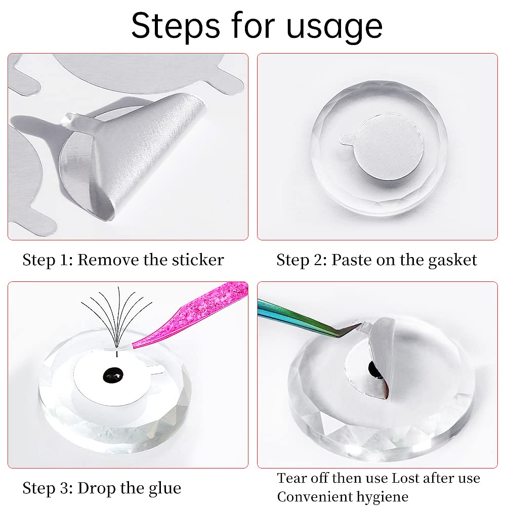300pcs Foil Sticker Pads(10 Sh - Eyelash Extension Look 리뷰 및 가격