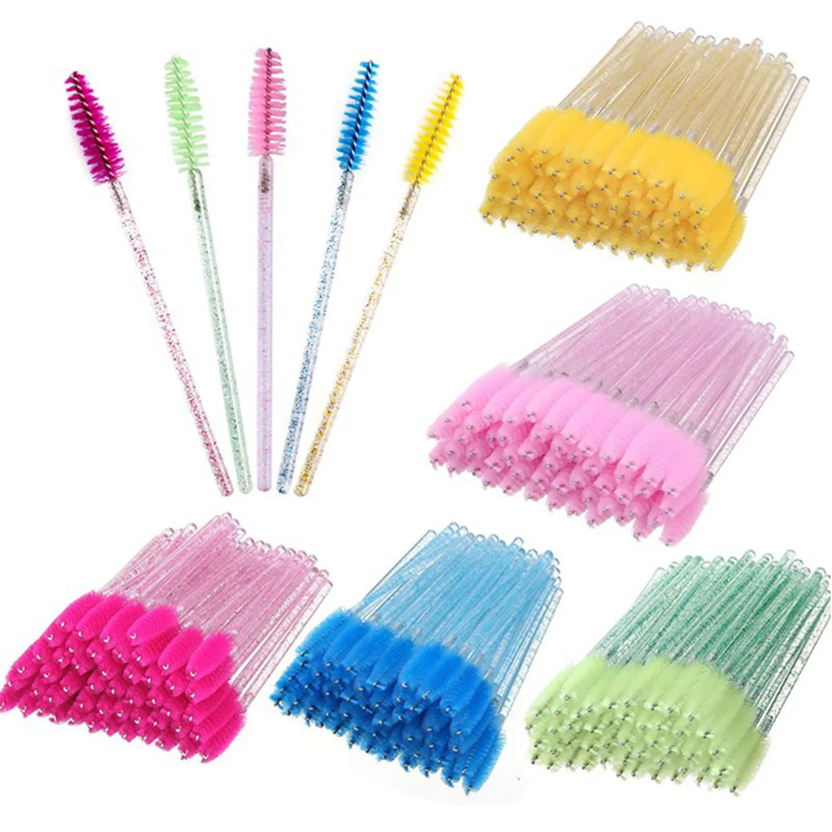 50pcs Eyelash Brushes Mascara  - Eyelash Extension Look 리뷰 및 가격