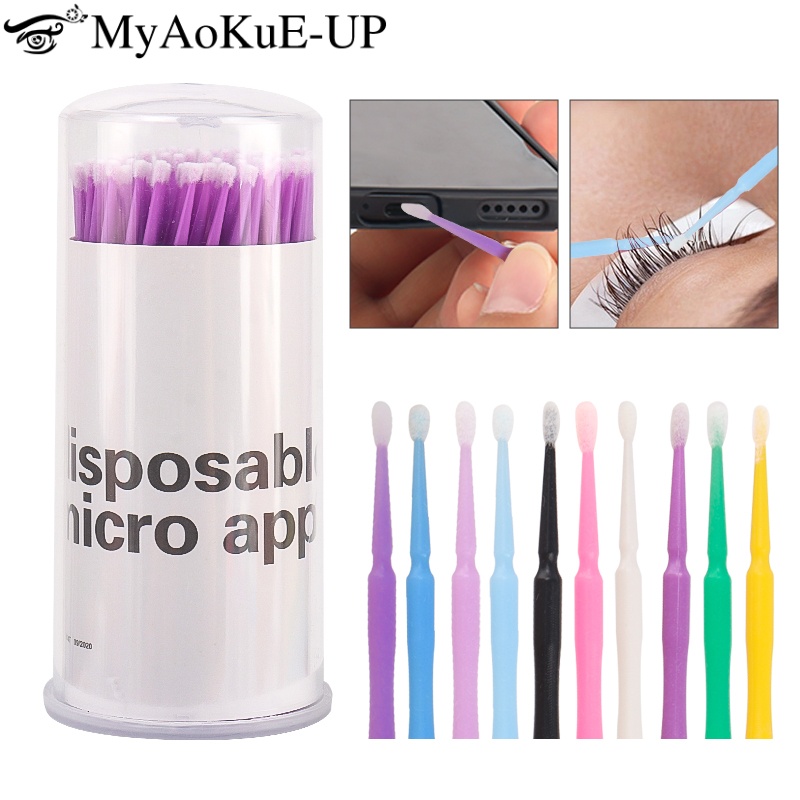 100pcs Disposable Eyelash Brus - Eyelash Extension Cleaning 리뷰 및 가격