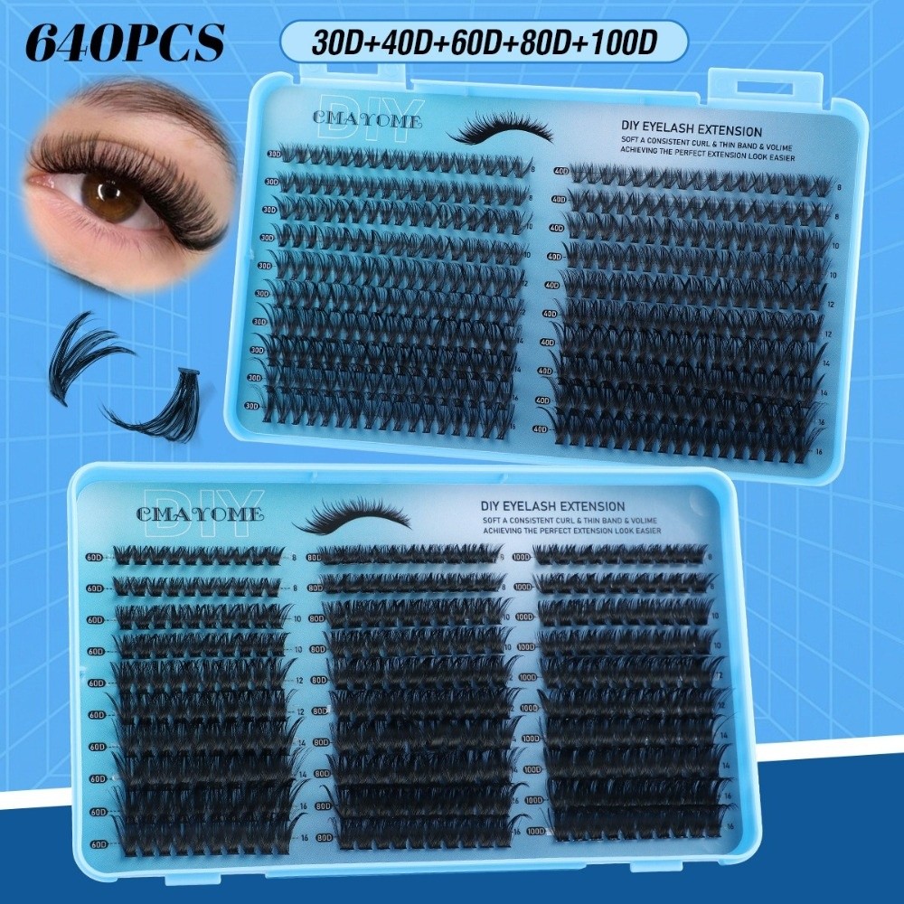 640Pcs 8-16mm Length False Eye - Eyelash Extension Volume 리뷰 및 가격