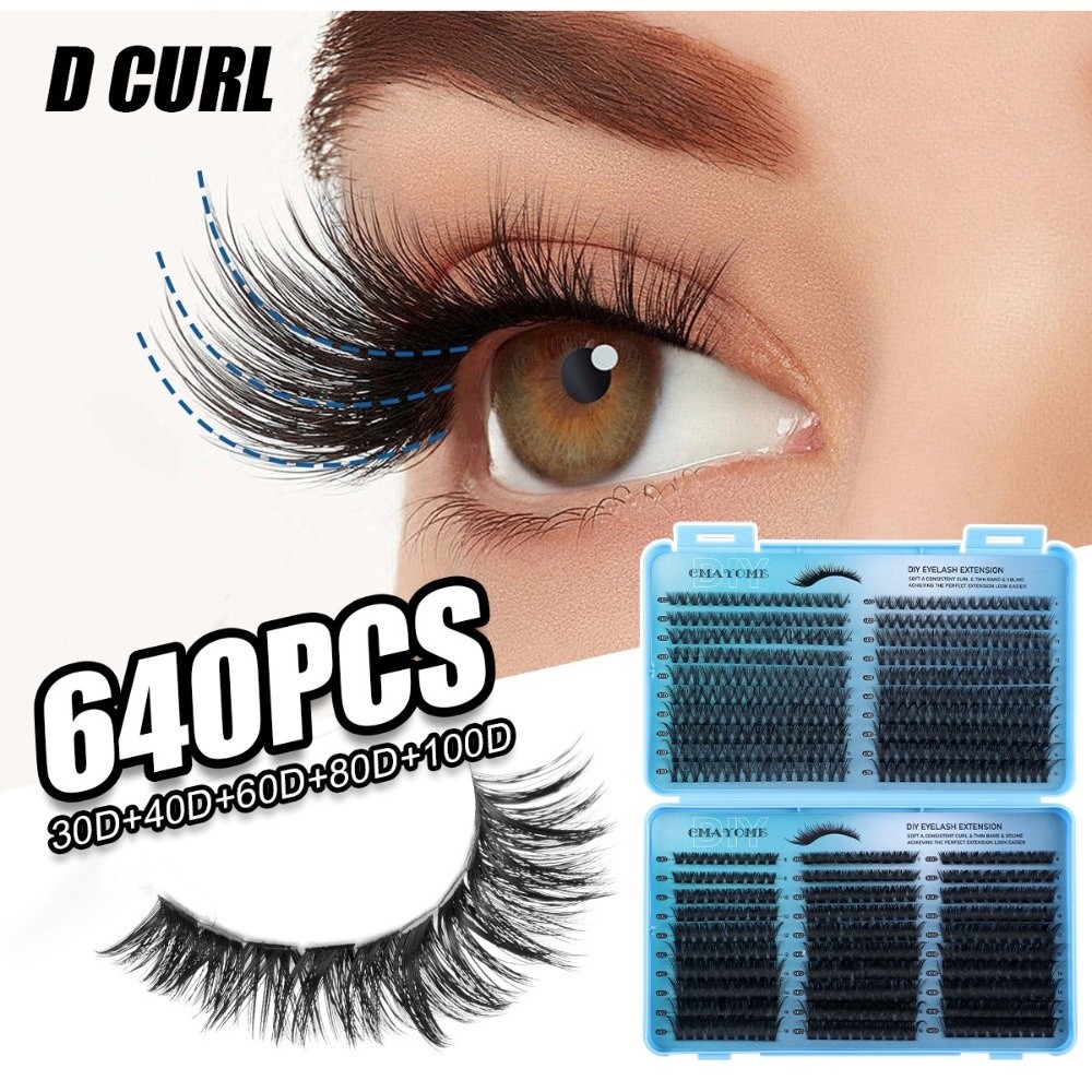 640Pcs 8-16mm Length False Eye - Eyelash Extension Volume 리뷰 및 가격