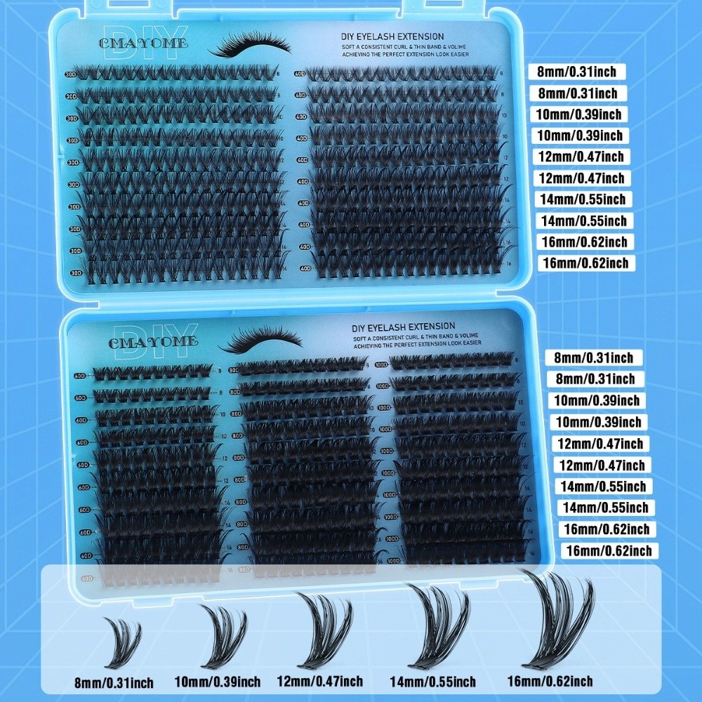 640Pcs 8-16mm Length False Eye - Eyelash Extension Volume 리뷰 및 가격