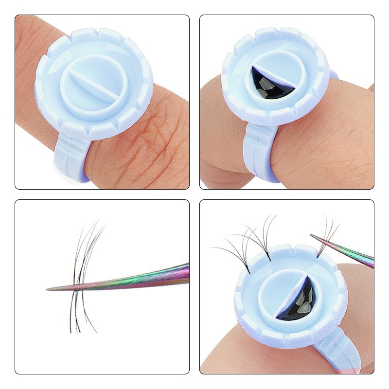 100Pcs Disposable Glue Ring Ho - Eyelash Extension Jakarta 리뷰 및 가격