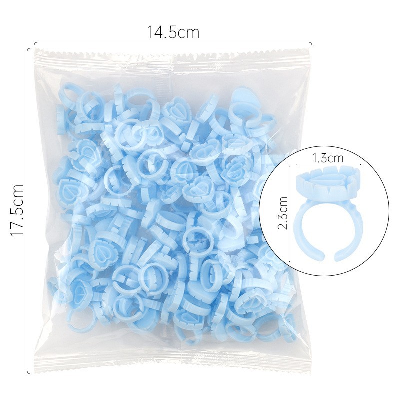 100Pcs Disposable Glue Ring Ho - Eyelash Extension Jakarta 리뷰 및 가격
