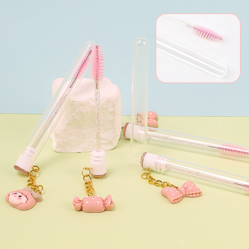 Pink Mascara Wands Cute Keycha - Eyelash Extension Cleaning 리뷰 및 가격