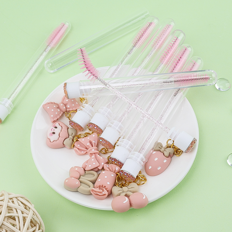 Pink Mascara Wands Cute Keycha - Eyelash Extension Cleaning 리뷰 및 가격