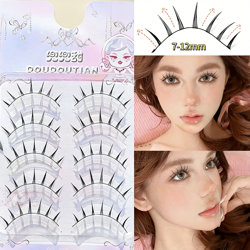 Doudoutian 5 Pairs Natural Man - Eyelash Extension Douyin 리뷰 및 가격
