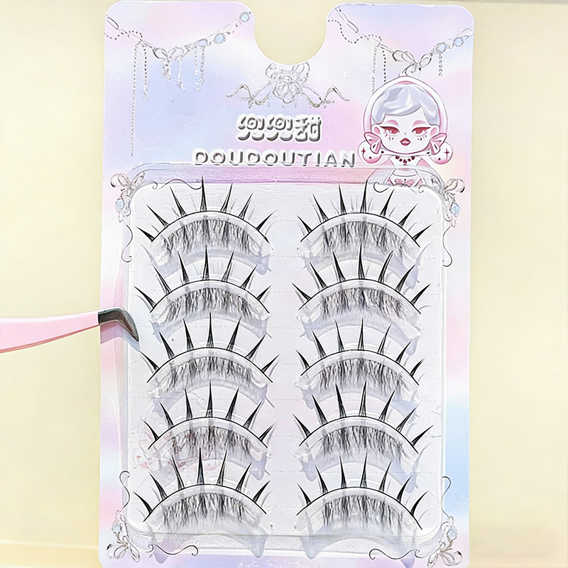 Doudoutian 5 Pairs Natural Man - Eyelash Extension Douyin 리뷰 및 가격