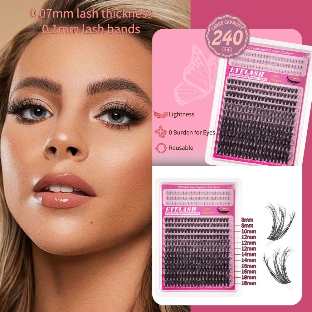 8-18mm Length False Eyelashes  - Eyelash Extension Look 리뷰 및 가격