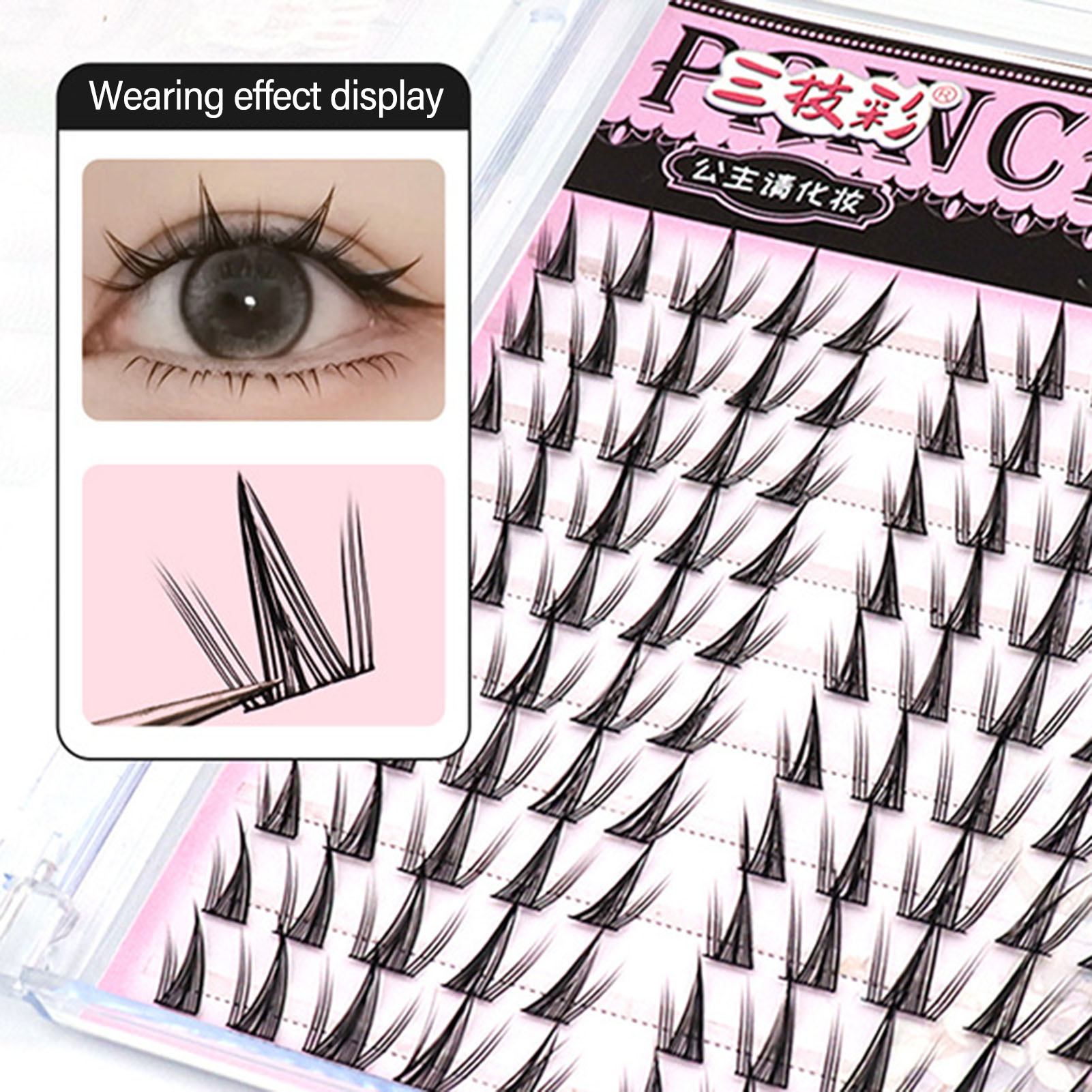 10 Rows Manga Eye A Shaped Fal - Eyelash Extension Douyin 리뷰 및 가격