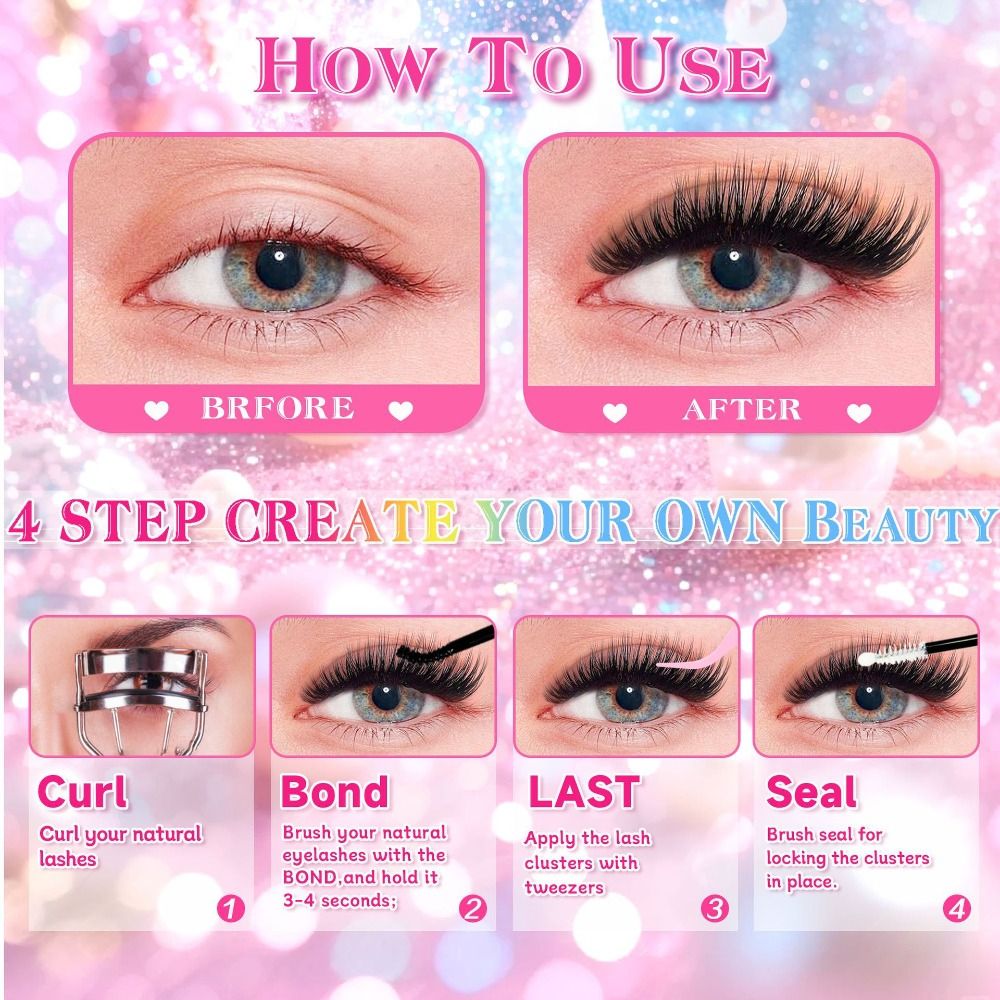 Natural Look False Eyelashes W - Eyelash Extension Look 리뷰 및 가격