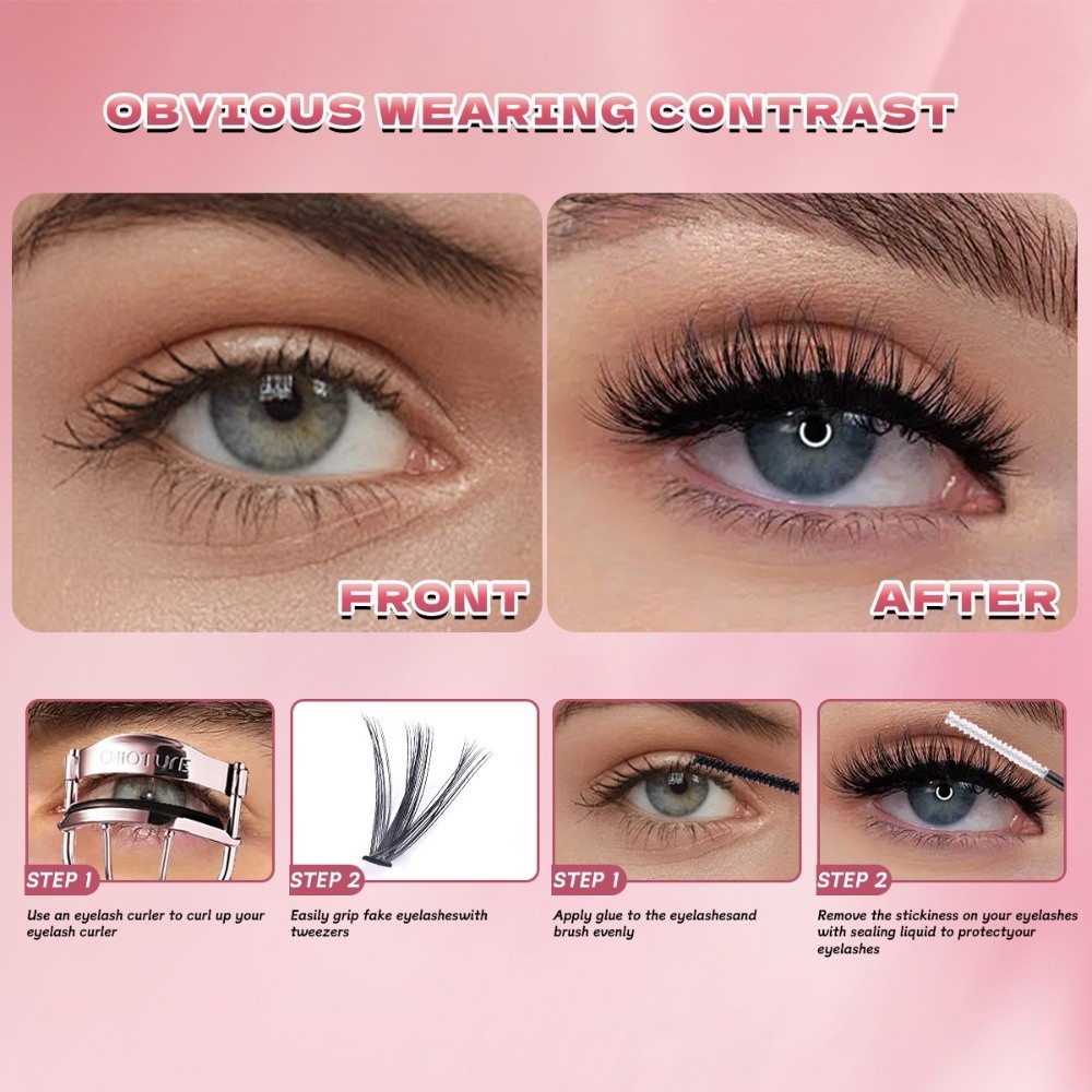 8-16mm Length False Eyelashes  - Eyelash Extension Look 리뷰 및 가격