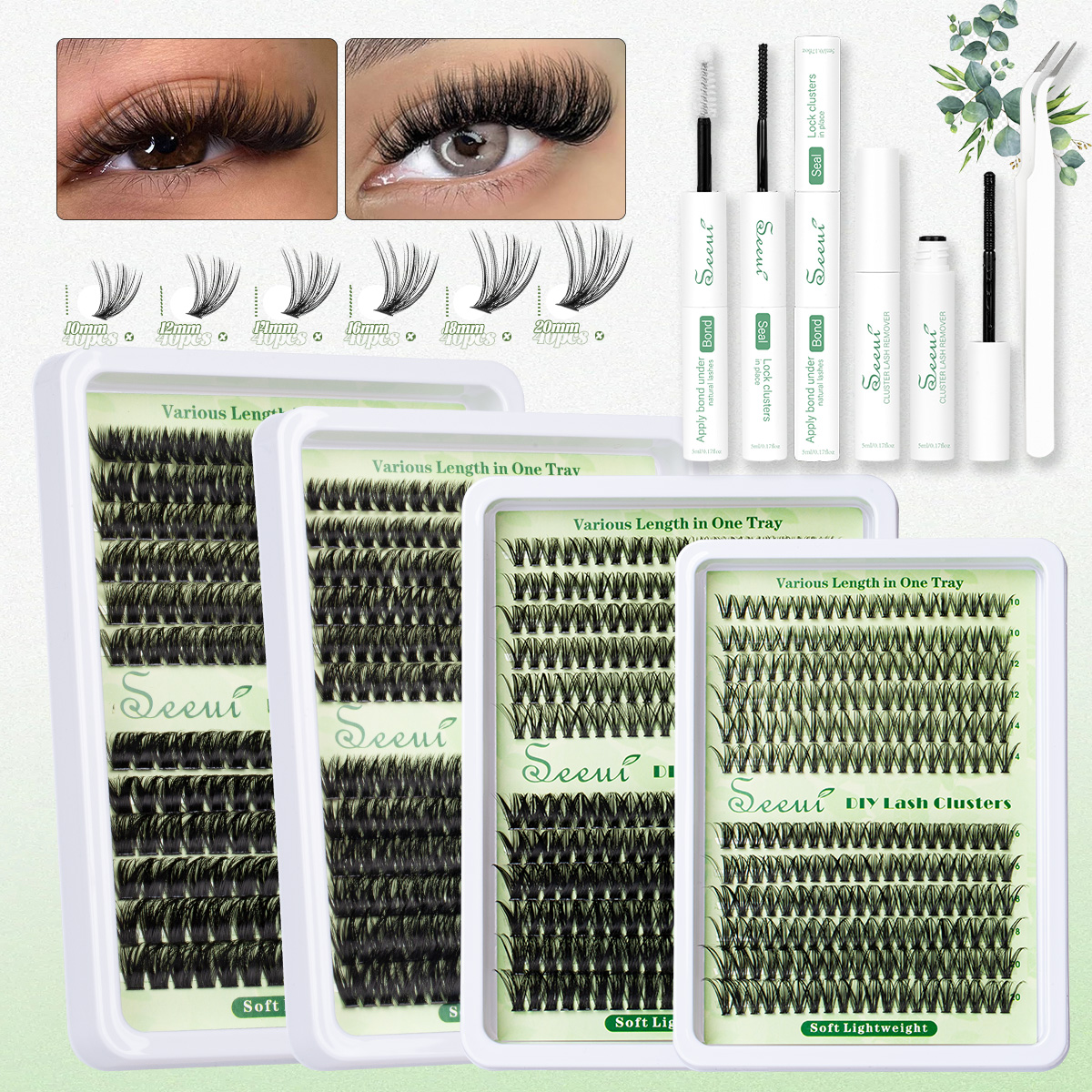 Cluster Lashes Kit Individual  - Eyelash Extension Volume 리뷰 및 가격