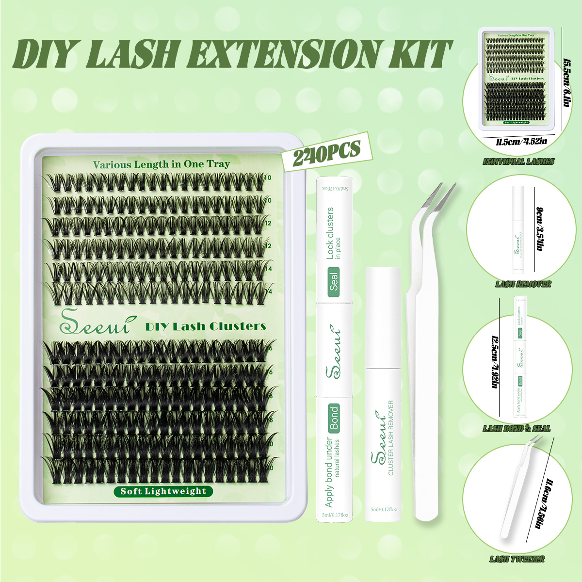 Cluster Lashes Kit Individual  - Eyelash Extension Volume 리뷰 및 가격