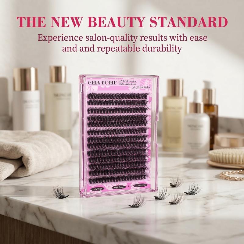 Wispy D Curl Cluster Lashes 14 - Eyelash Extension Volume 리뷰 및 가격
