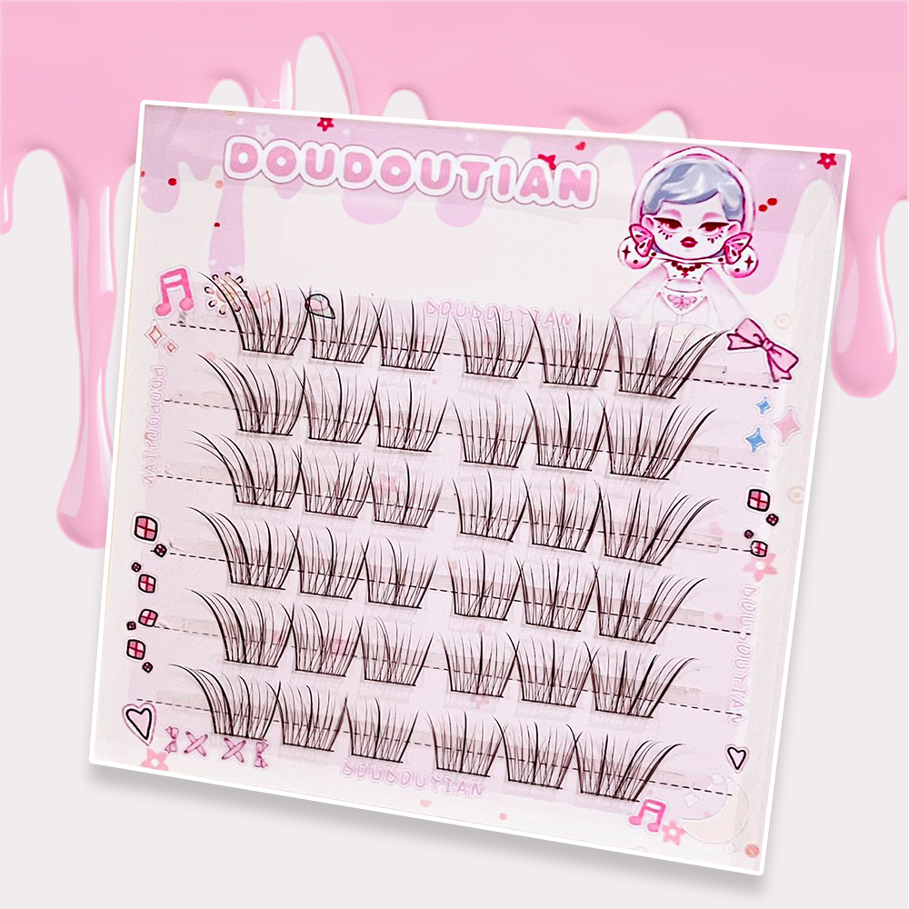 Doudoutian Light Makeup Eyelas - Eyelash Extension Douyin 리뷰 및 가격