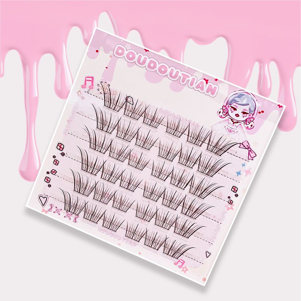 Doudoutian Light Makeup Eyelas - Eyelash Extension Douyin 리뷰 및 가격