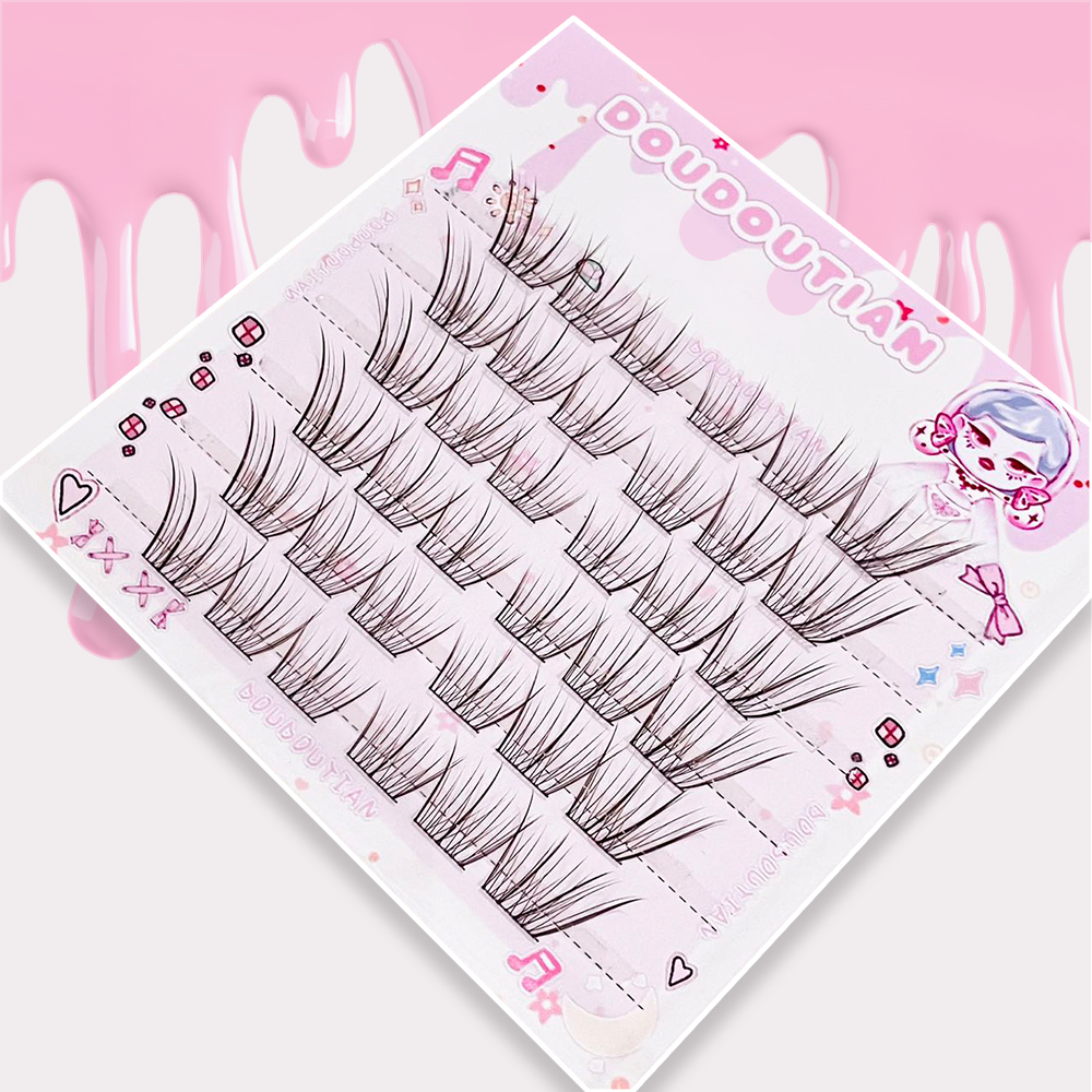 Doudoutian Light Makeup Eyelas - Eyelash Extension Douyin 리뷰 및 가격