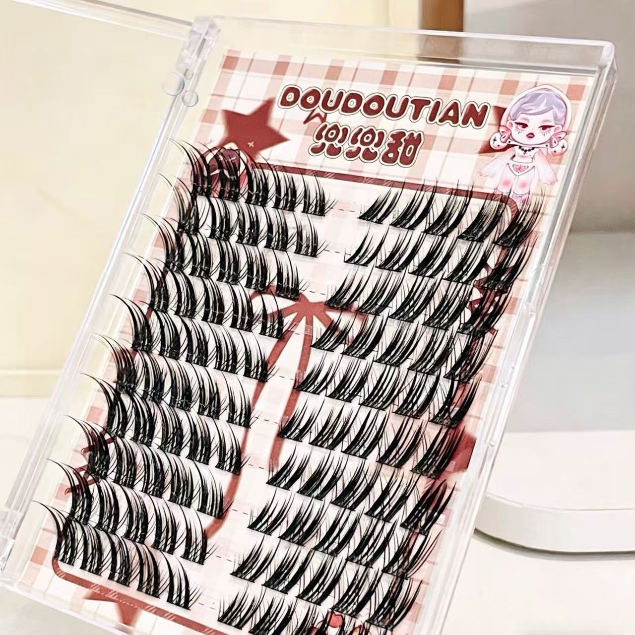 Doudoutian Fox-Style Winged Ey - Eyelash Extension Douyin 리뷰 및 가격