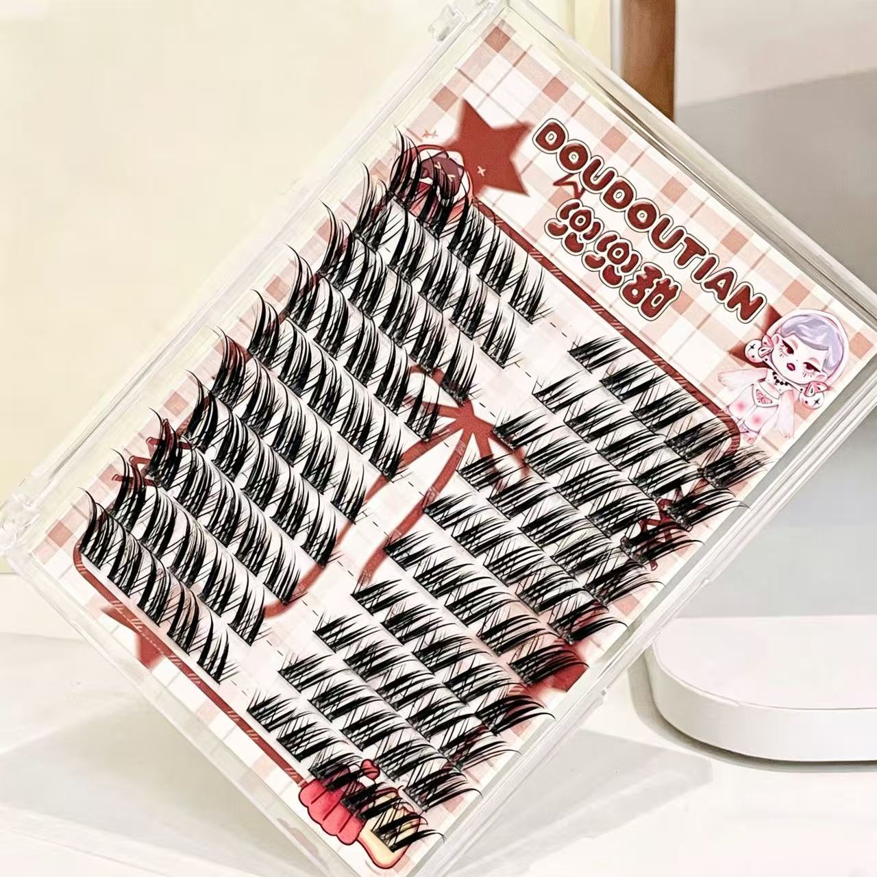 Doudoutian Fox-Style Winged Ey - Eyelash Extension Douyin 리뷰 및 가격